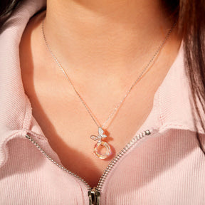YOUR WINGS GET STRONGER CRYSTAL BUTTERFLY NECKLACE