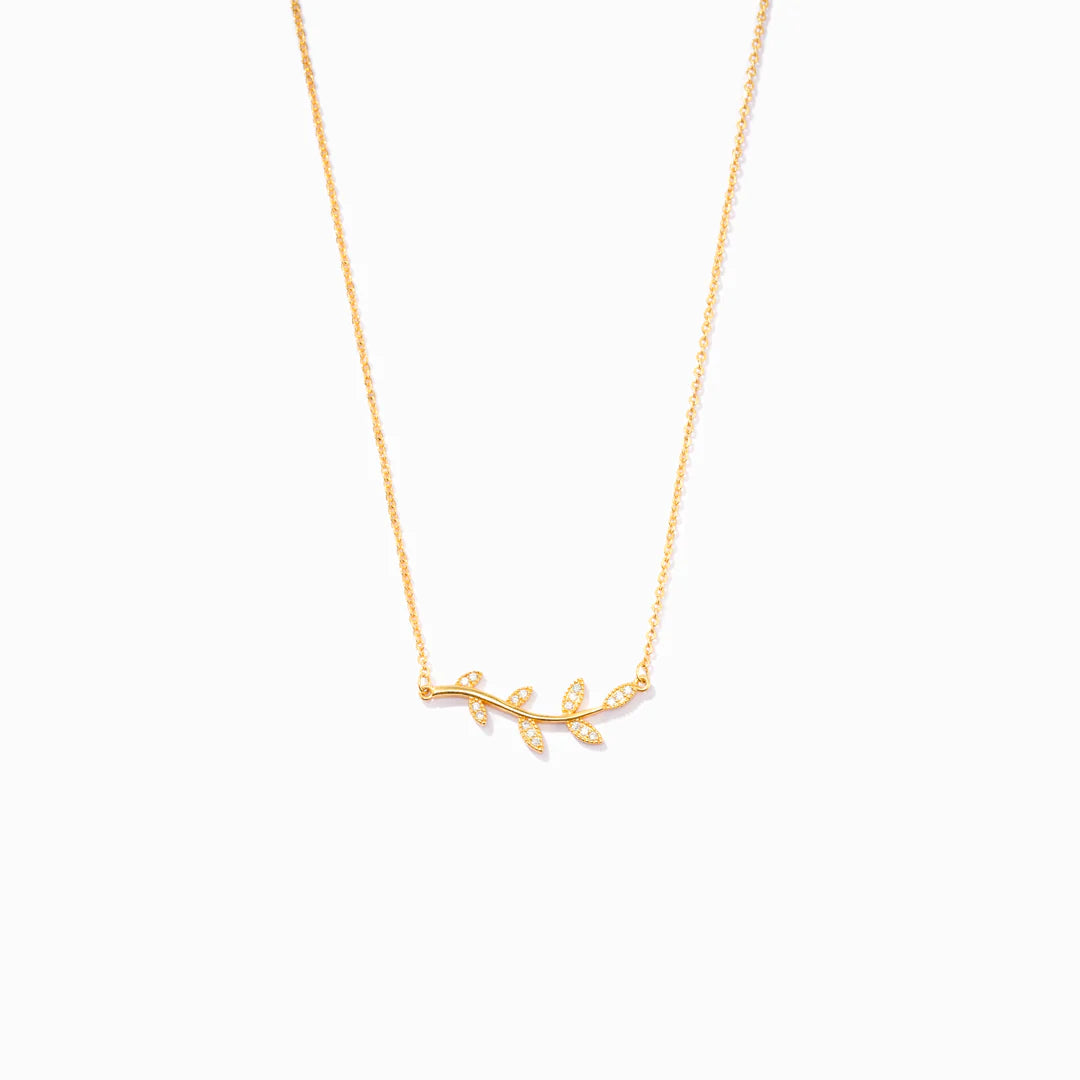 BE-LEAF IN YOURSELF LIKE I DO TREE LEAF NECKLACE