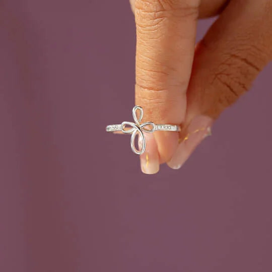 GODMOTHER & GODDAUGHTER INFINITY CROSS RING