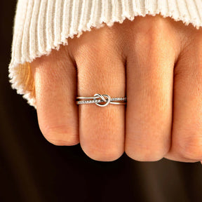 HARDCORE GIRL GANG DOUBLE BAND KNOT RING