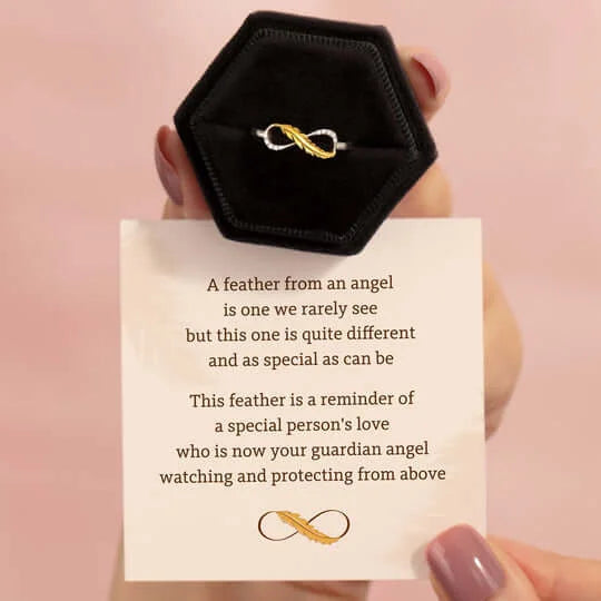 FEATHER FROM AN ANGEL INFINITY RING