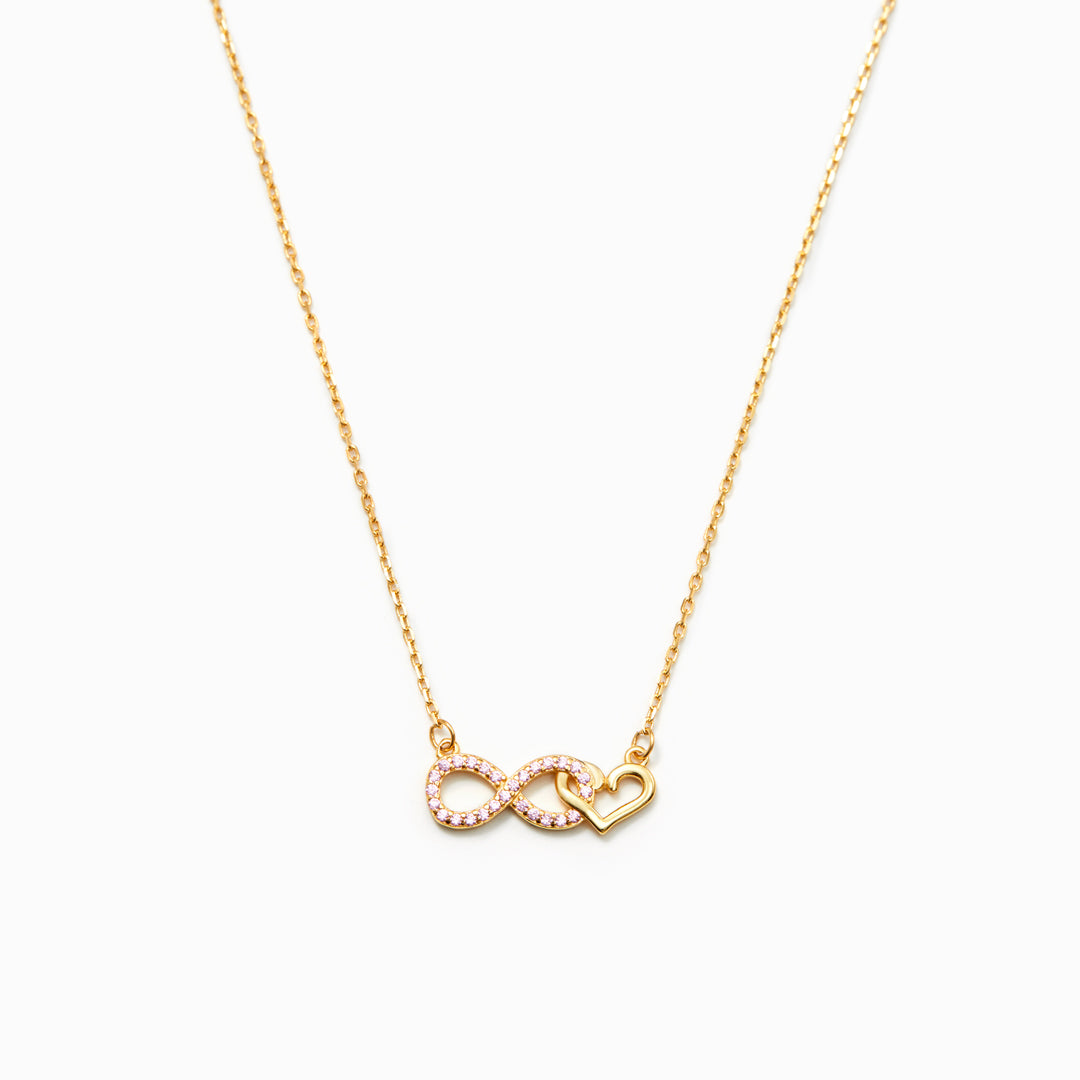 GRANDMOTHER & GRANDDAUGHTER INFINITY HEART NECKLACE