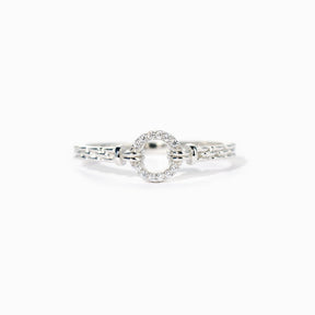 I WILL BE WITH YOU PAVÉ OPEN CIRCLE RING