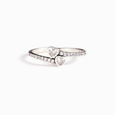 PROMISE RING FOR DAUGHTER TWO HEART RING