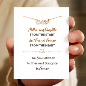 MOTHER & DAUGHTER INFINITY HEART NECKLACE
