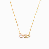 MOTHER & DAUGHTER INFINITY HEART NECKLACE