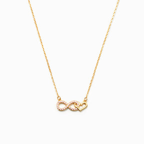 MOTHER & DAUGHTER INFINITY HEART NECKLACE