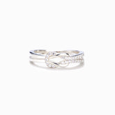 MOTHER & DAUGHTER RING - SQUARE KNOT RING