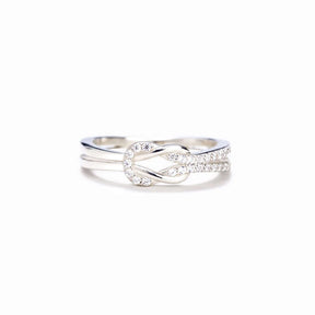 MOTHER & DAUGHTER RING - SQUARE KNOT RING